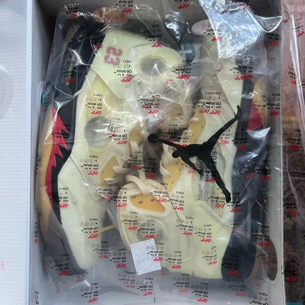 Jordan 5 off white size 15 - Sail color way